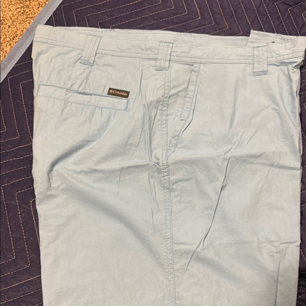 Columbia Blue Chino Shorts Relaxed Fit